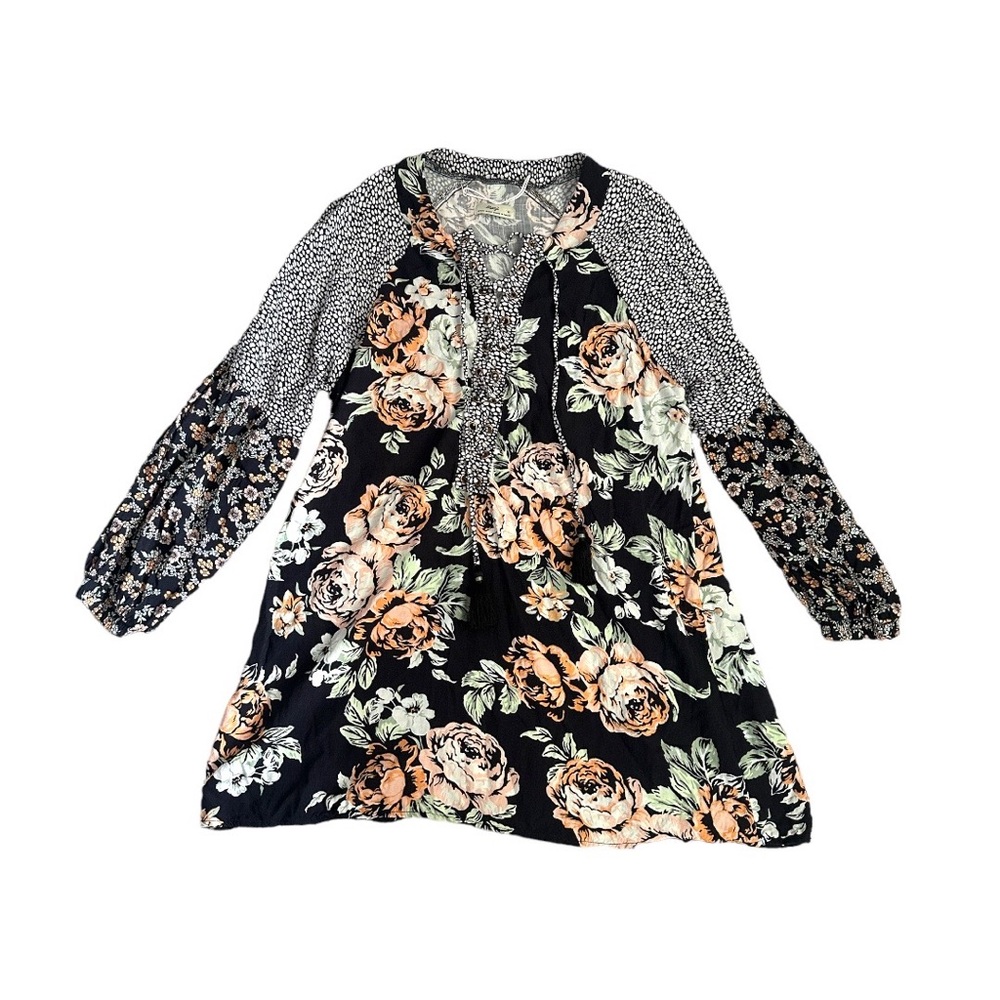 Maaji Floral Lace Up Tunic Swim Cover